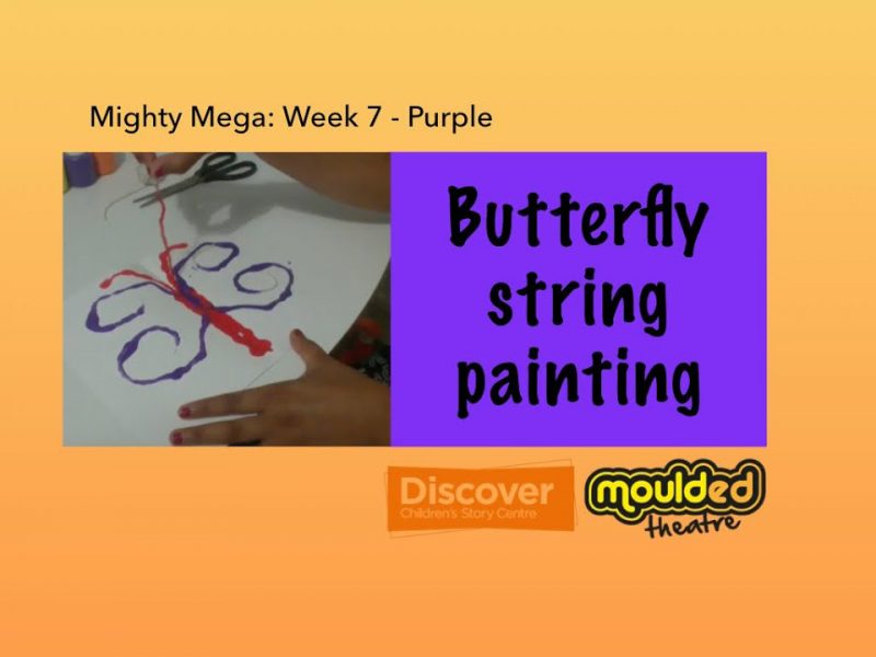Video 4: Butterfly string painting (Adult supervision required: This video provides instructions for an activity using scissors.)