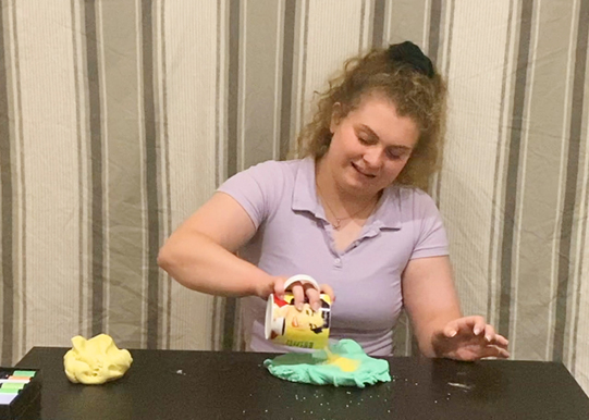 Dixie the Pixie's sensory playdough